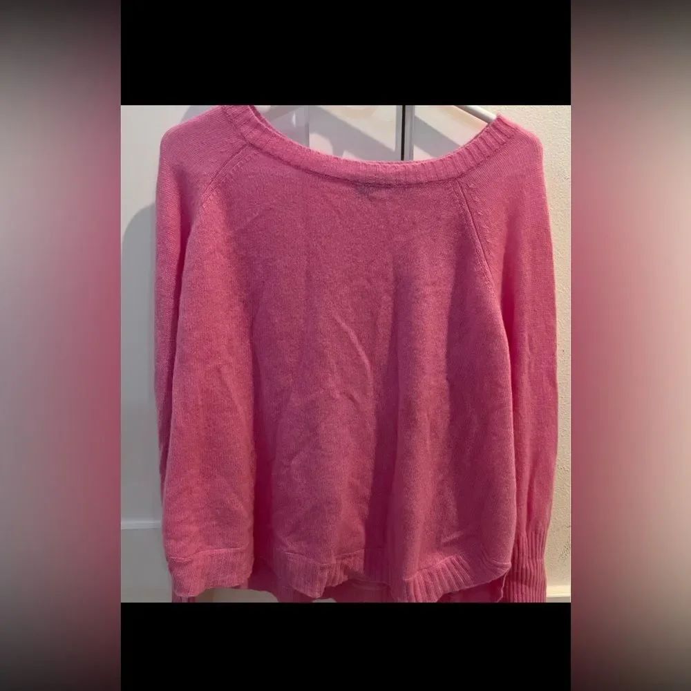360 Cashmere Coz Cashmere Sweater Primrose Pink Long Sleeve L